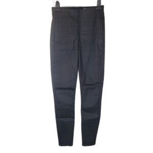 Rag & Bone Black Vegan Leather Pleather Skinny Pants
